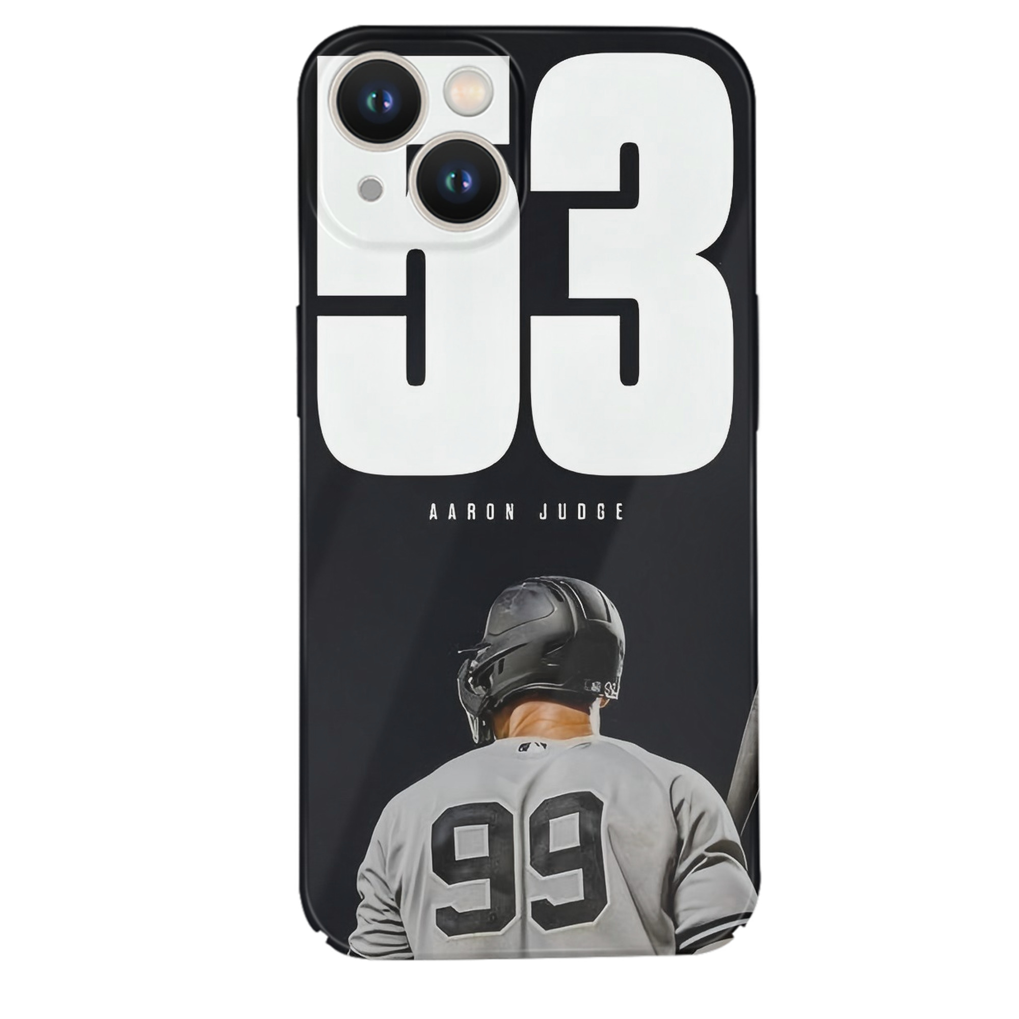 Aaron Judge 53 Home Runs IPhone 14 Series Full-Cover Hard Case – Shockproof With Raised Camera Protection – Precise Cutouts, Wireless Charging Compatible – Durable, Anti-Yellowing, Easy To Clean